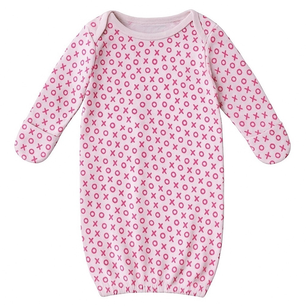 Miniwear X’s and O’s Pink Sleep Gown